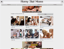 Tablet Screenshot of hornyslutmoms.com